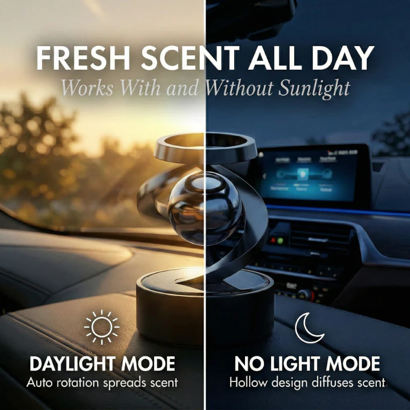 Aeroglide™ – Solar-Powered Levitating Car Aromatherapy Diffuser + 50% OFF - Image 4
