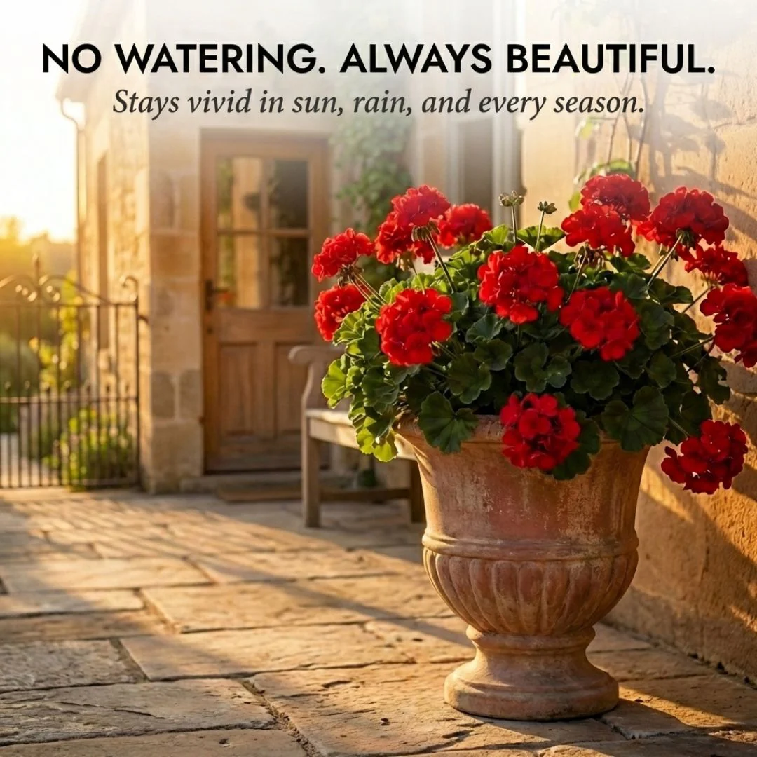 Arbora™ – UV Resistant Silk Artificial Geranium Flowers for Outdoor & Indoor Decor + 50% OFF - Image 2