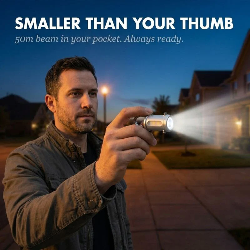 Arcvolt™ – 1200LM 3-in-1 Mini Keychain Flashlight with Power Bank + 50% OFF - Image 2