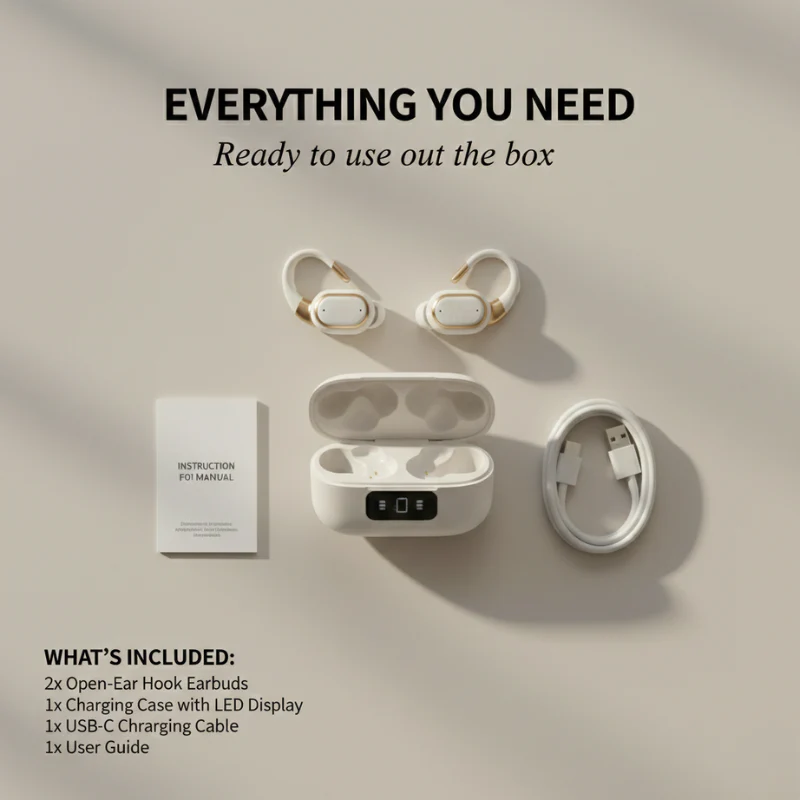 Arcwave™ – Open-Ear Hook Wireless Earbuds | 145Hr Battery, Waterproof, Bluetooth 6.0 + 50% OFF - Image 6