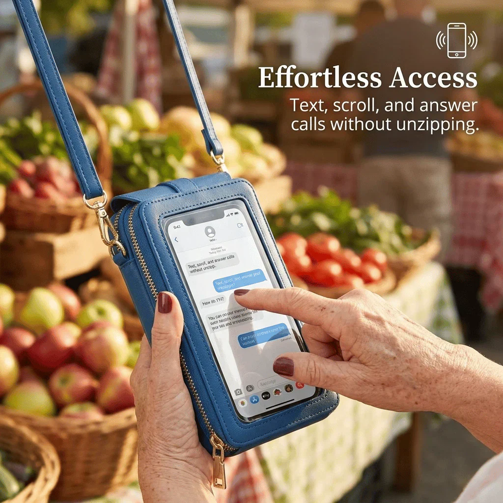 Ashford™ – Touchscreen Crossbody Phone Wallet with RFID Protection + 50% OFF - Image 4