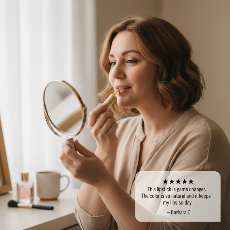 Aurebloom™ – 24K Gold Infused Color-Changing Lipstick | Transferproof & Moisturizing - 1+1 FREE - Image 5