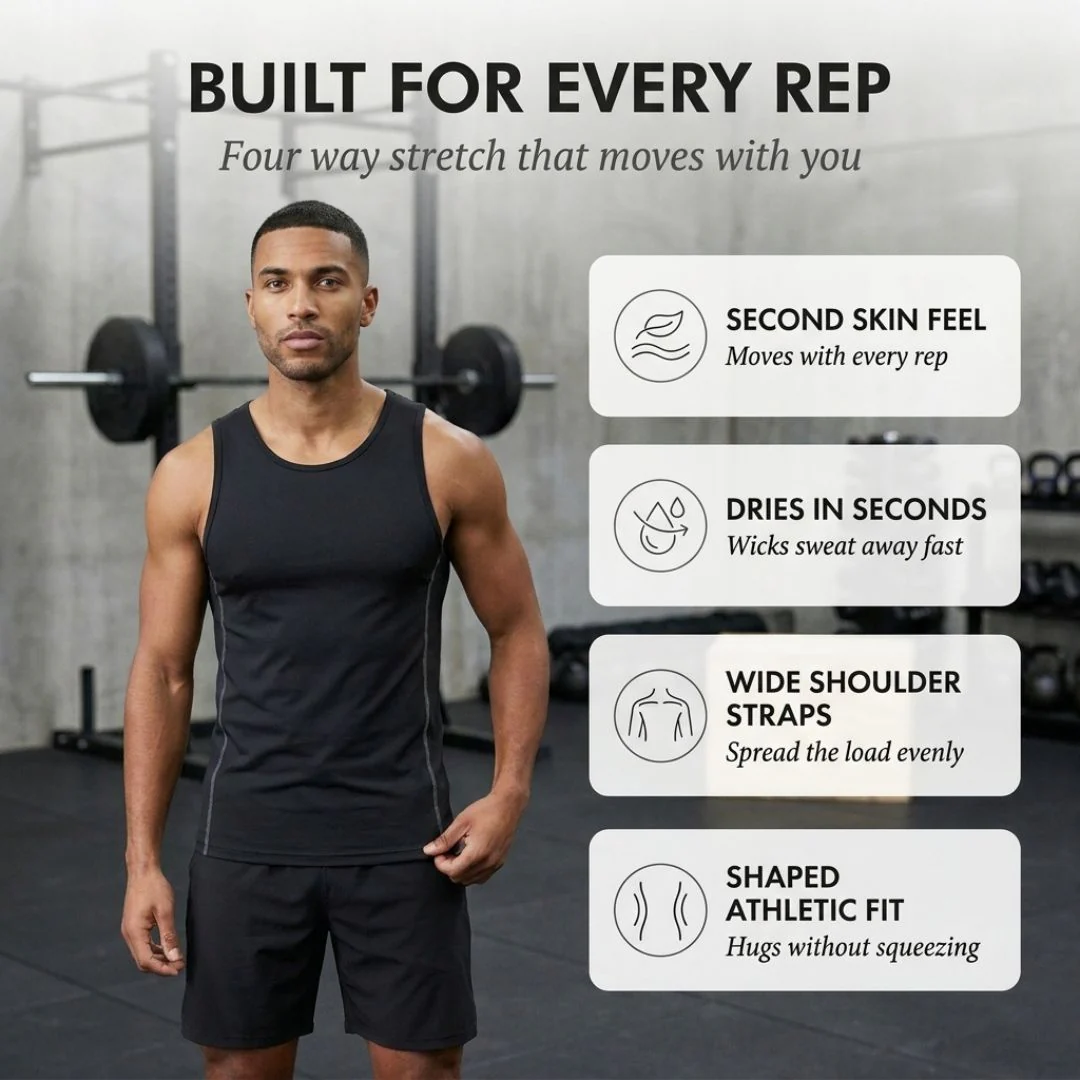 Axon™ – Moisture-Wicking Compression Training Tank Top + 50% OFF - Image 4