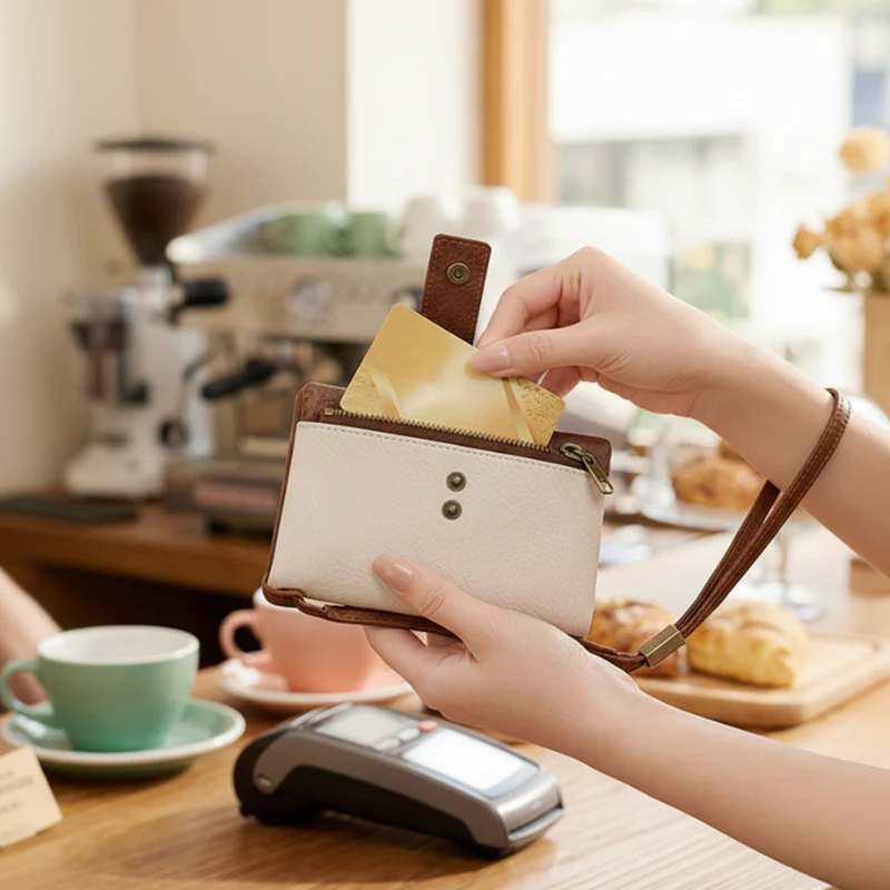 Bellmara™ – Vintage Two-Tone RFID Blocking Compact Leather Wallet + 50% OFF - Image 2