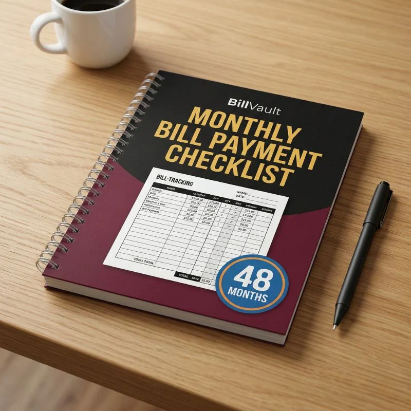 BillVault™ – 48-Month Bill Payment Tracker & Monthly Budget Organizer + 50% OFF - Image 2