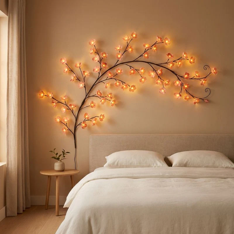 Bloomdusk™ – Bendable Cherry Blossom Vine LED Wall Light + 50% OFF