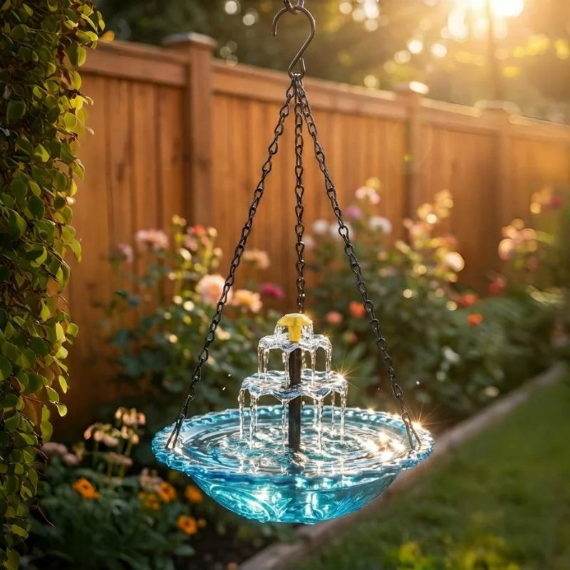 Bower™ – Solar Cascade Hanging Bird Bath Fountain + 50% OFF