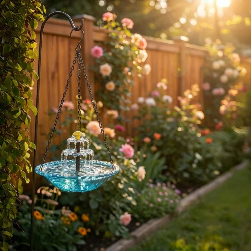 Bower™ – Solar Cascade Hanging Bird Bath Fountain + 50% OFF - Image 2