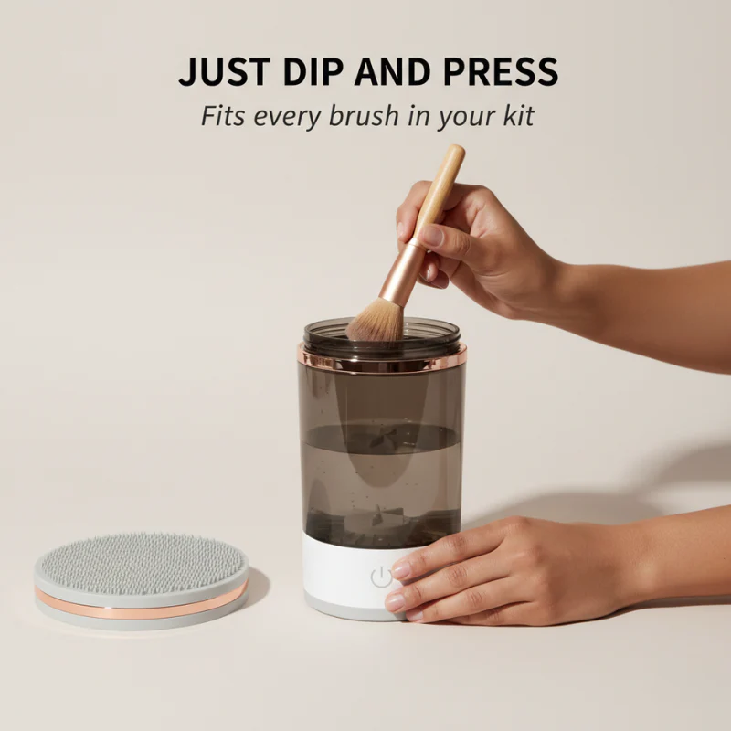Bristwell™ – Electric Vibration Makeup Brush Cleaner & Dryer + 50% OFF - Image 2