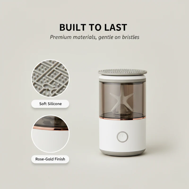 Bristwell™ – Electric Vibration Makeup Brush Cleaner & Dryer + 50% OFF - Image 3