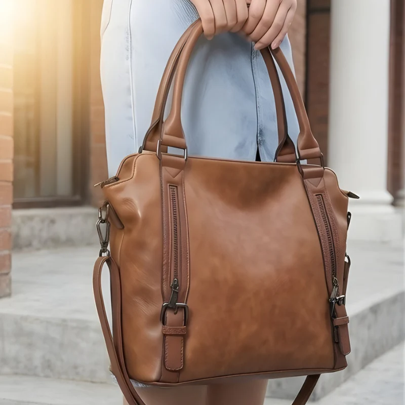 Carvelle™ – Large 3-Way Carry PU Leather Tote Bag for Women + 50% OFF - Image 8