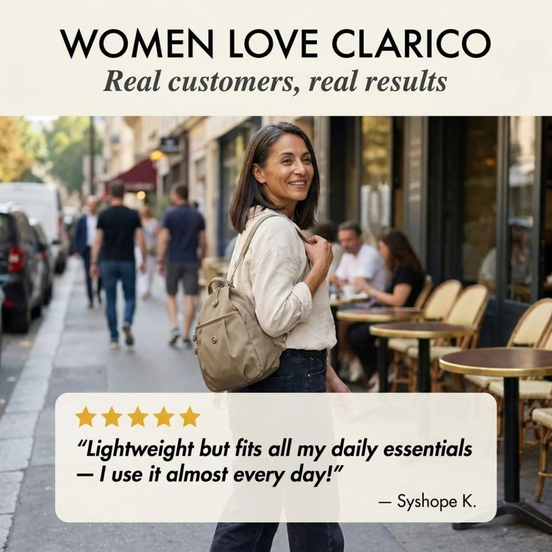 Clarico™ – Anti-Theft 3-in-1 Convertible Tote Bag | Waterproof, Hidden Pockets & Adjustable Straps + 50% off - Image 6