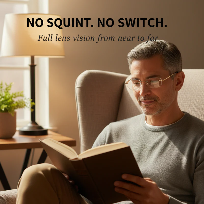 Clarivue™ – Diamond-Cut Rimless Progressive Reading Glasses + 50% OFF - Image 6