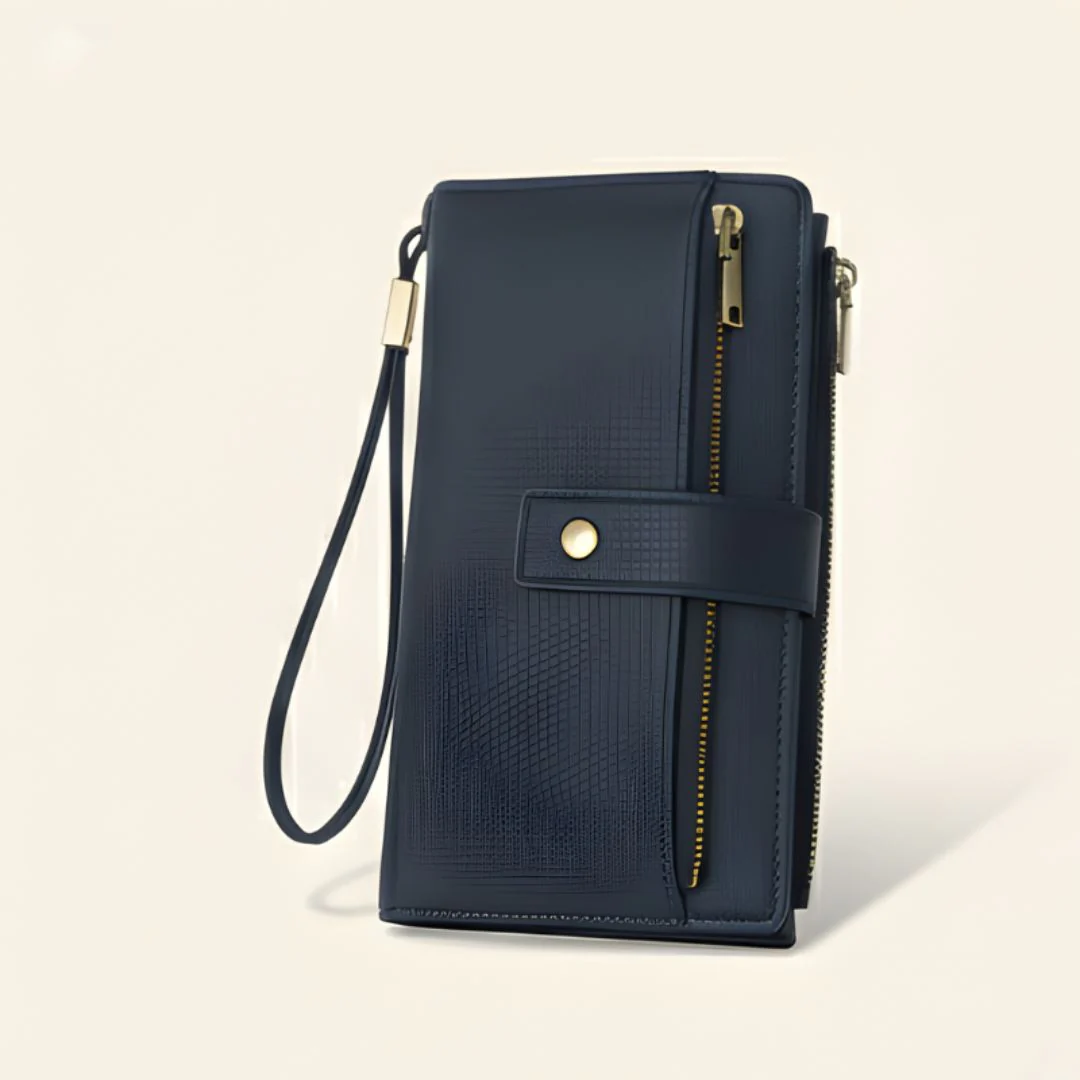 Clasp™ – RFID Blocking Retro Color-Block Women's Tri-fold Wristlet Wallet + 50% OFF - Image 10