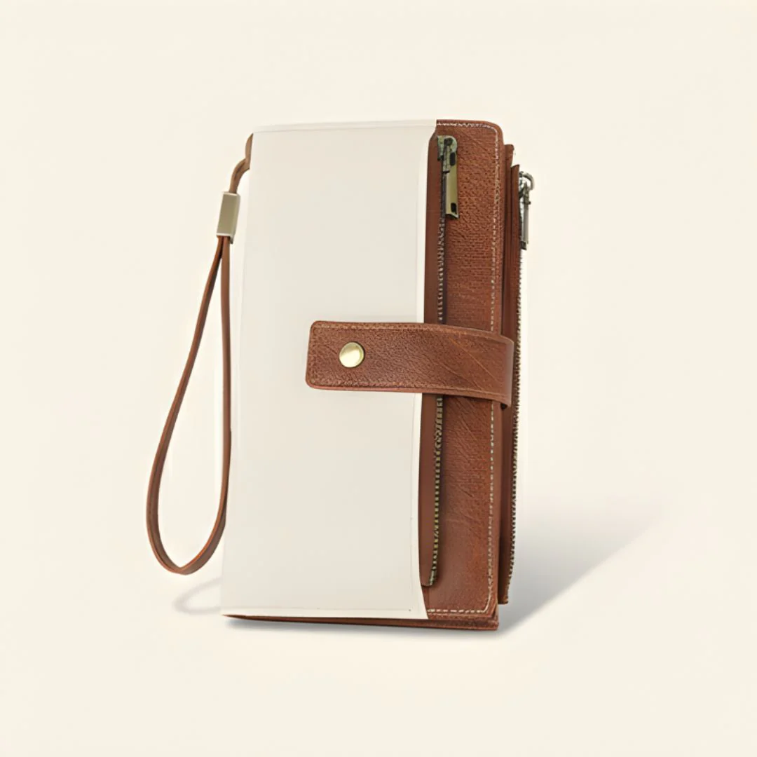 Clasp™ – RFID Blocking Retro Color-Block Women's Tri-fold Wristlet Wallet + 50% OFF - Image 7
