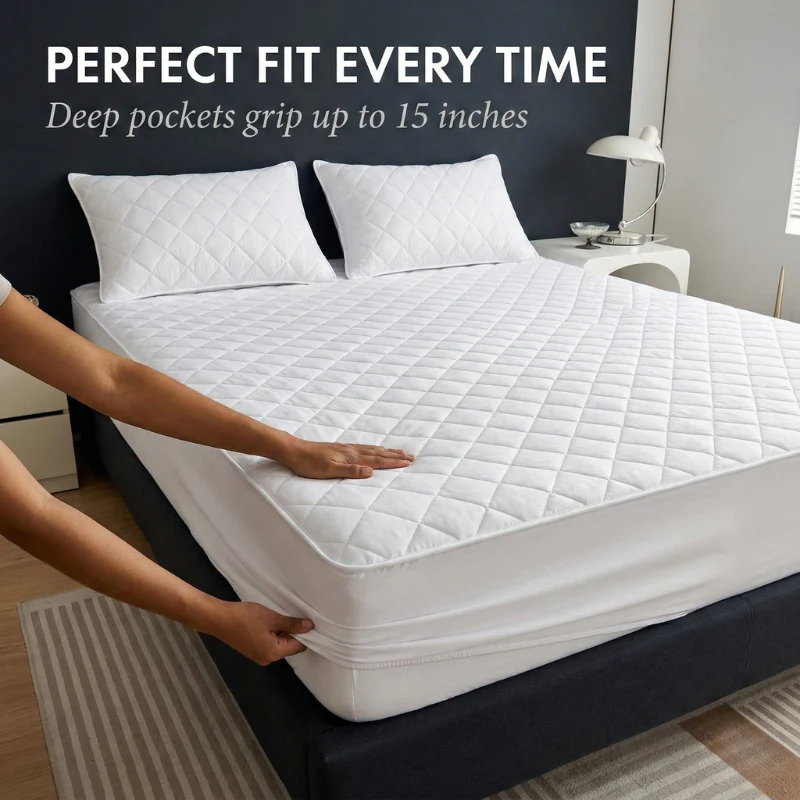 Cocoon™ – Quilted Waterproof Mattress Protector with Deep-Pocket Fit + 50% OFF - Image 2