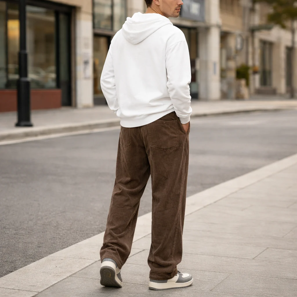 Cordwell™ – Relaxed Straight-Leg Corduroy Drawstring Pants for Men + 50% OFF - Image 3
