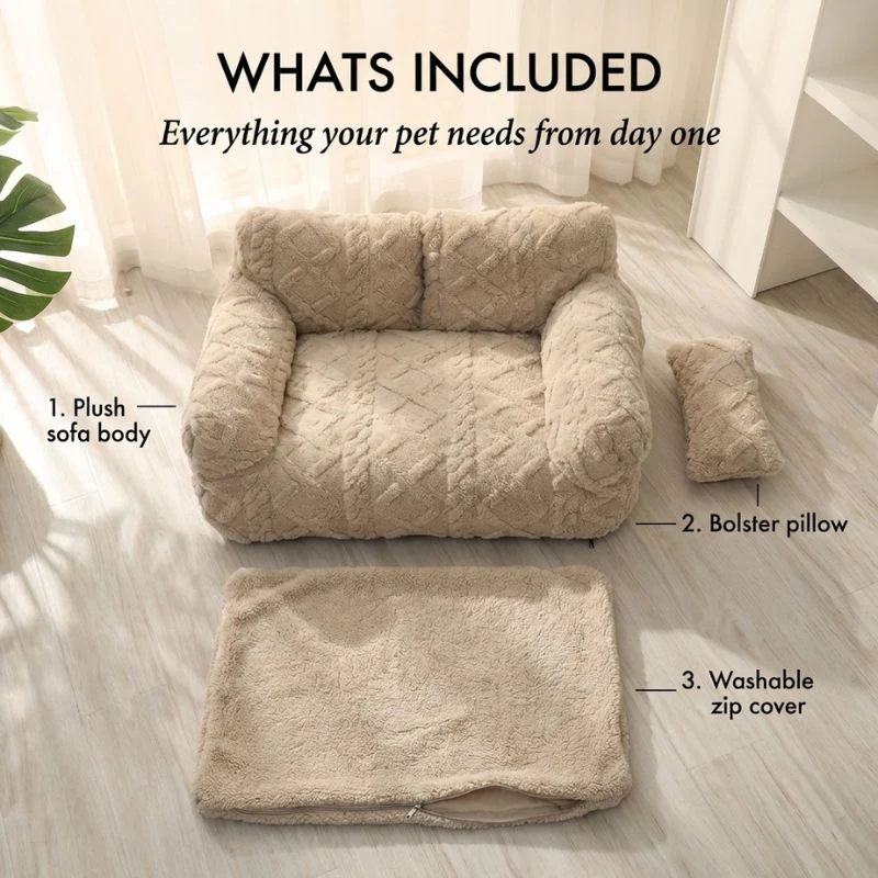 Cosset™ – Plush Raised-Edge Orthopedic Pet Sofa with Washable Cover + 50% OFF - Image 4