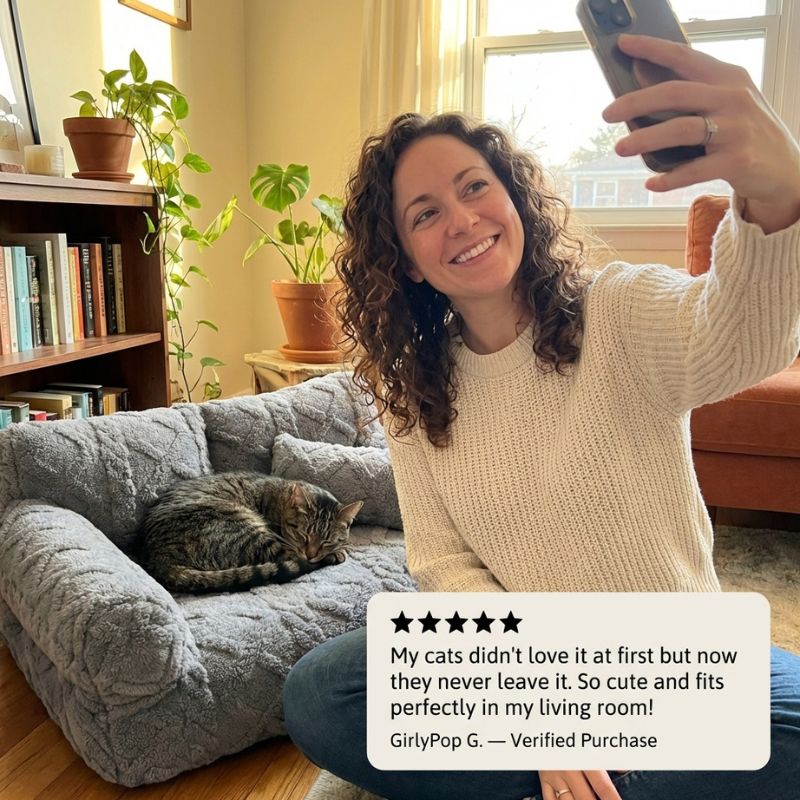 Cosset™ – Plush Raised-Edge Orthopedic Pet Sofa with Washable Cover + 50% OFF - Image 6