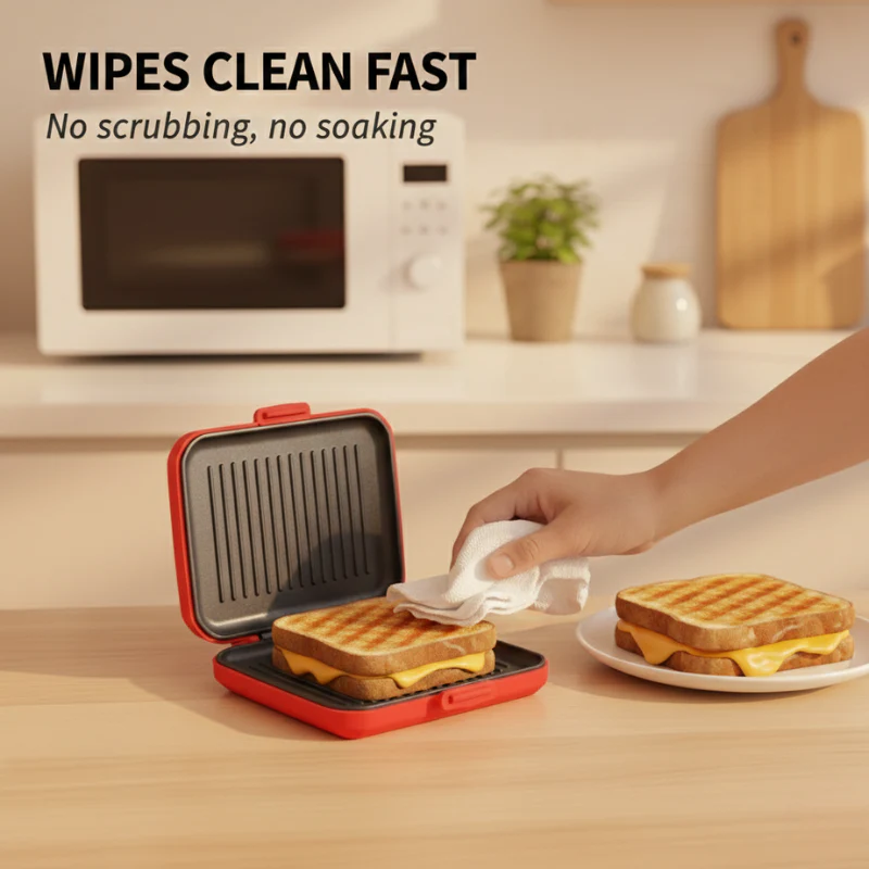 Crispwell™ – Microwave Grill & Sandwich Maker for Crispy Paninis in Minutes + 50% OFF - Image 3