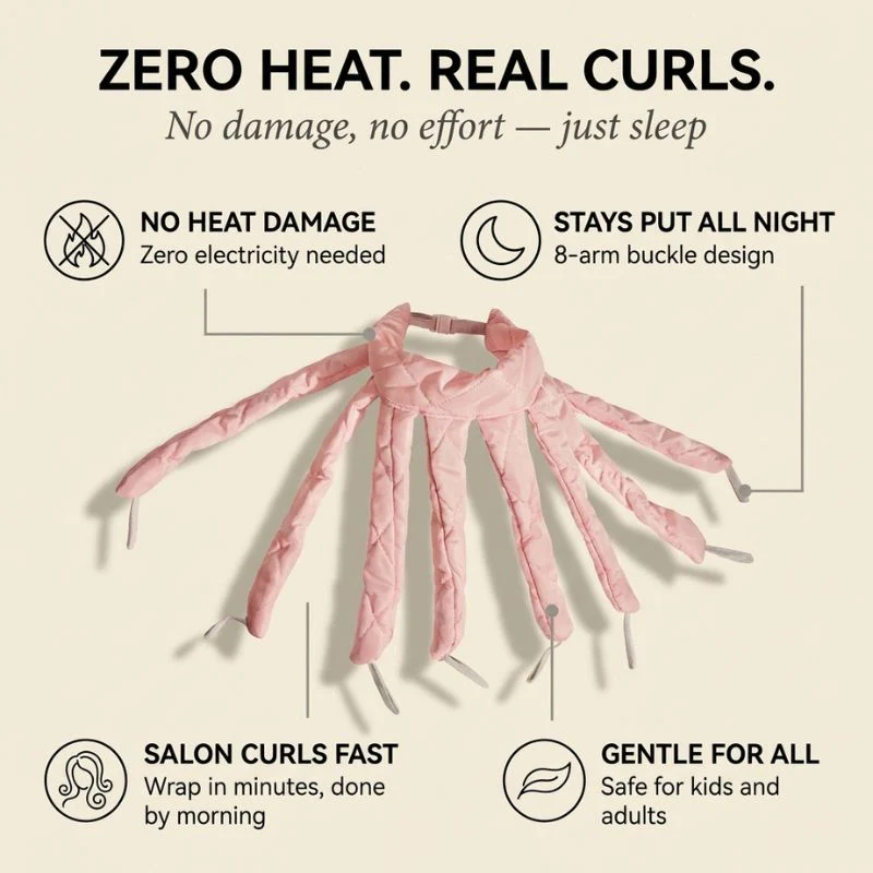 Curlnest™ – Heatless Overnight Curl Headband | No-Heat Hair Curler + 50% OFF - Image 2