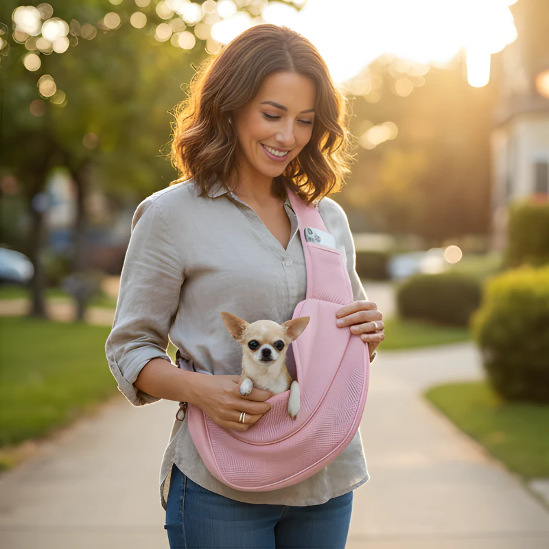 Denway™ – Hands-Free Breathable Mesh Pet Sling Carrier for Small Dogs & Cats + 50% OFF - Image 9