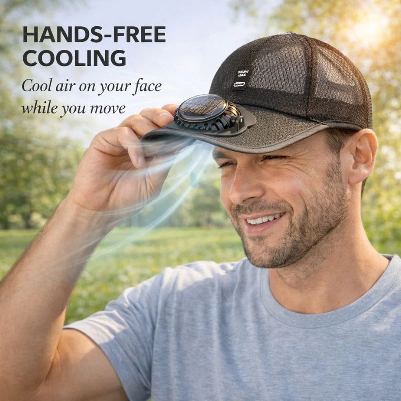 Driftcap⢠â Solar Fan Hat with UV Protection & Breathable Mesh + 50% OFF - Image 2