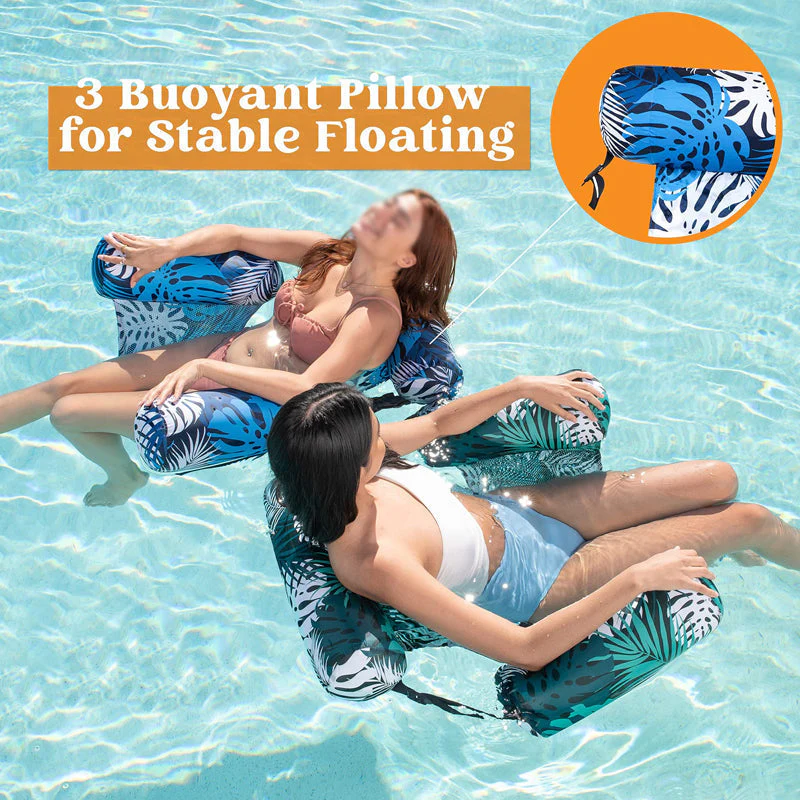 Driftcove™ – Inflatable 3-Pillow Floating Pool Chair with Supportive Headrest + 50% OFF - Image 3