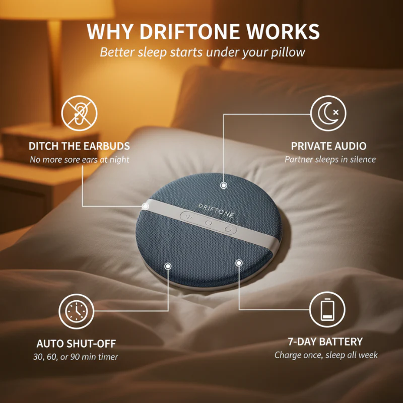 Driftone™ – Ultra-Thin Bluetooth Pillow Speaker for Peaceful Sleep + 50% OFF - Image 5