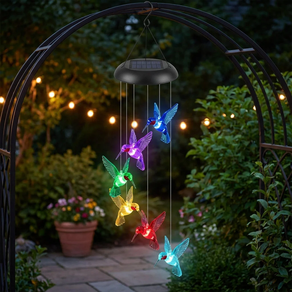 Duskcroft™ – Solar Hummingbird Color-Changing LED Garden Light + 50% OFF