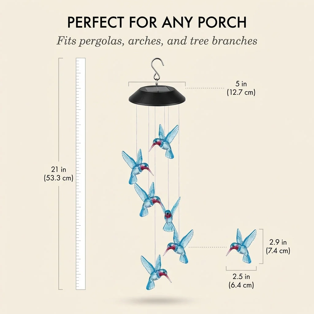 Duskcroft™ – Solar Hummingbird Color-Changing LED Garden Light + 50% OFF - Image 5