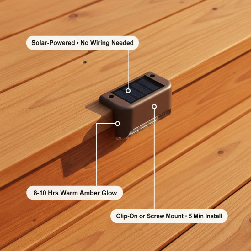 DuskLight Solar Step & Deck Lights + 50% OFF - Image 4