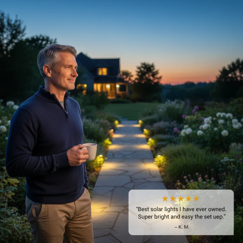 Duskwell™ – 17-LED Solar Ground Lights, Auto On/Off, IP65 Waterproof (4-Pack) + 50% OFF - Image 5