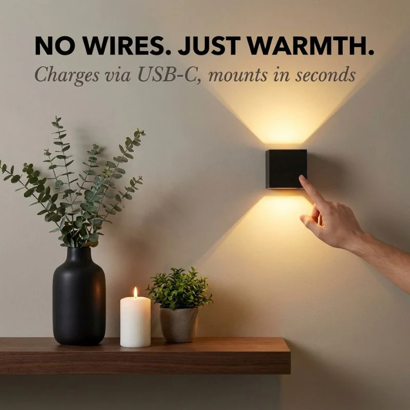 Ember™ – Rechargeable Wireless Wall Lamp with Motion Sensor + 50% OFF - Image 2
