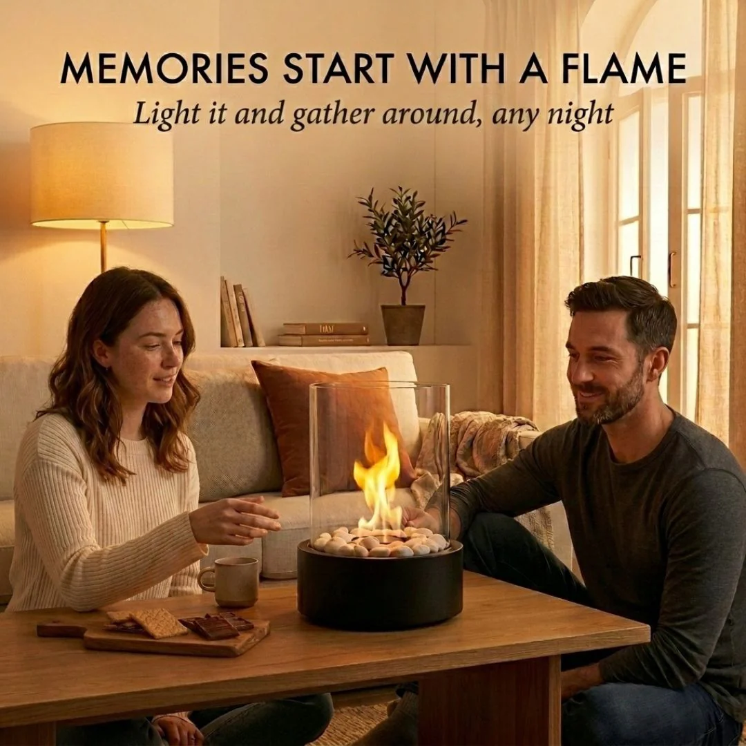 Emberly™ – Smokeless Glass Tabletop Fire Pit for Indoor & Outdoor Ambiance + 50% OFF - Image 2