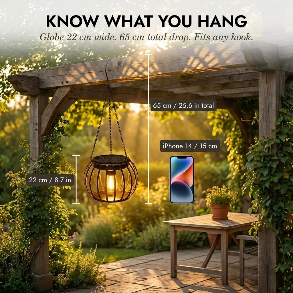 Emberveil⢠ā Retro Metal Mesh Solar Hanging Lanterns (2-Pack) + 50% OFF - Image 3