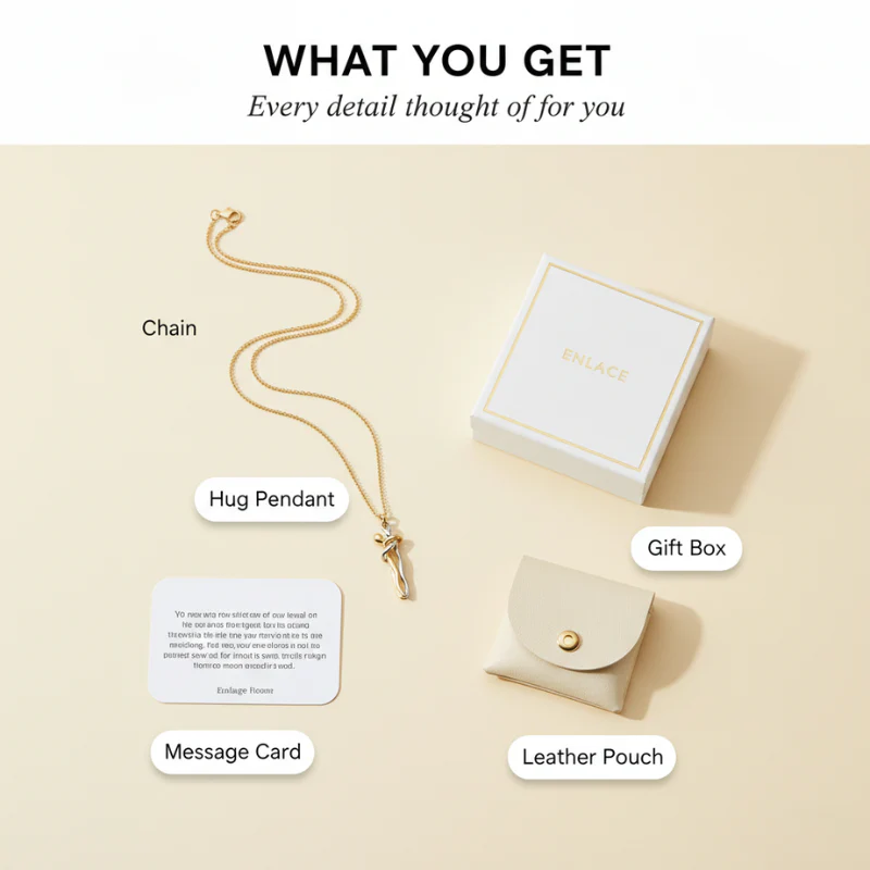Enlace™ – Sculptural Hug Pendant Necklace + 50% OFF - Image 7