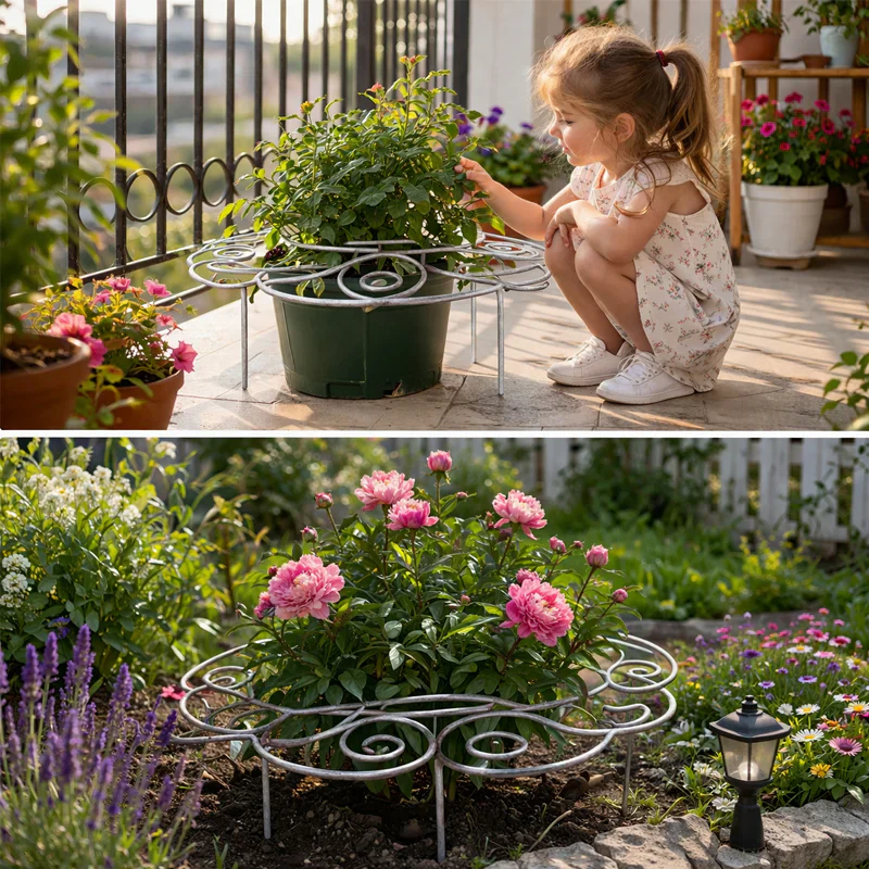 Filigra™ – Heavy-Duty Iron Scroll Peony & Flower Support Frame + 50% OFF - Image 3