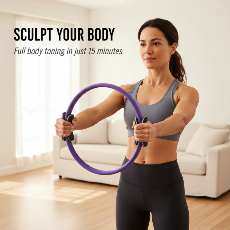 Flexura™ – Non-Slip Dual-Grip Full-Body Toning Pilates Ring + 50% OFF