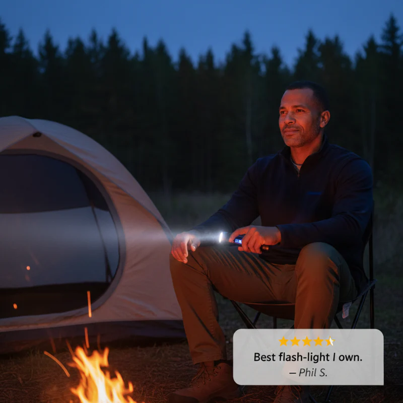 Flint™ – 2-in-1 Rechargeable LED Flashlight & Power Bank with Digital Display + 50% OFF - Image 7