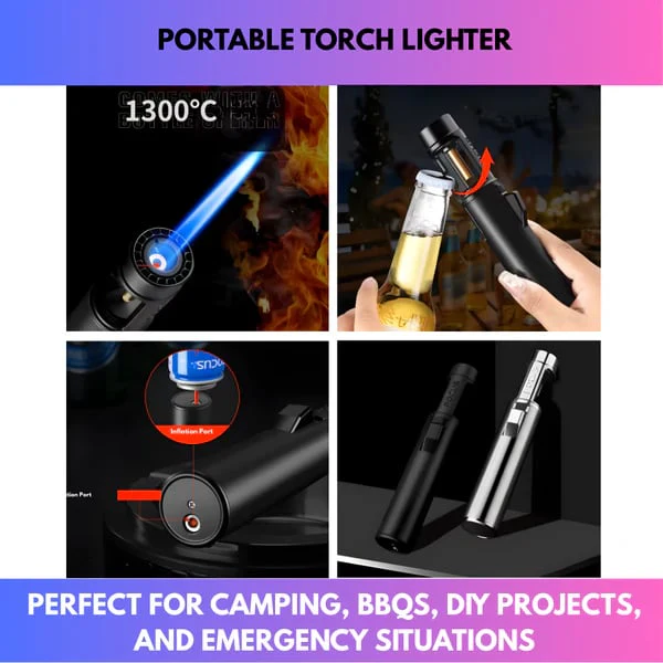 Flintwick™ – 1300°C Windproof Refillable Jet Torch Lighter + 50% OFF - Image 4