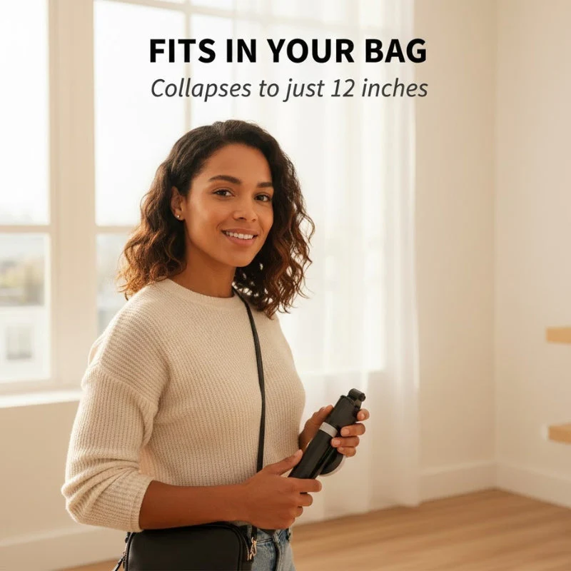 Framecast™ All-in-One Selfie Stick Tripod with Fill Light & Bluetooth Remote - 50% OFF - Image 2