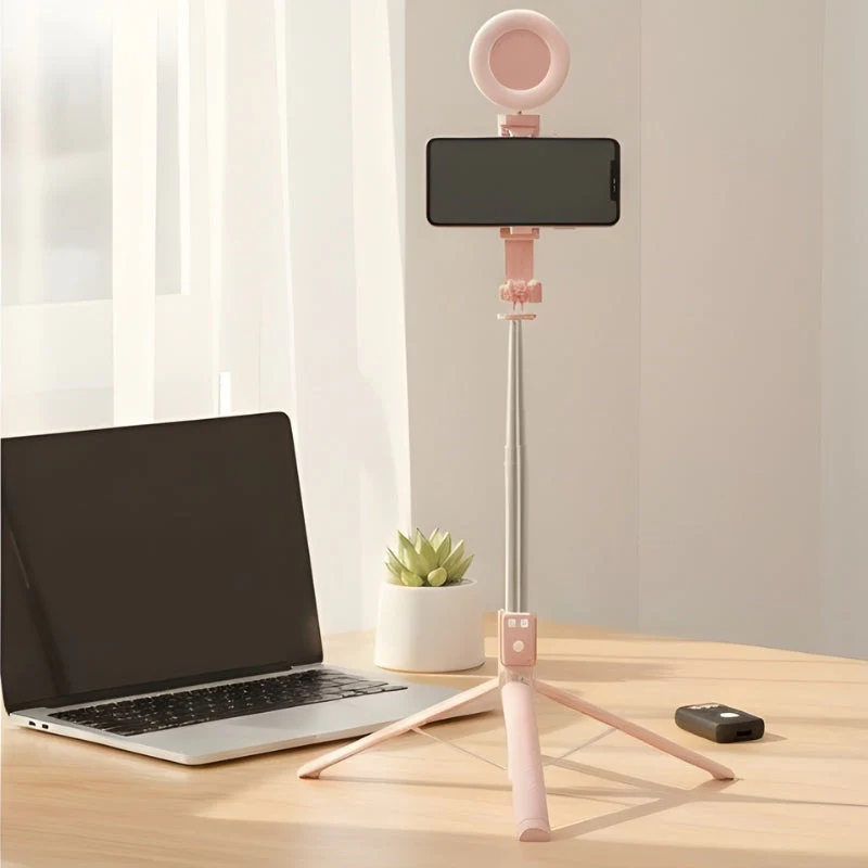 Framecast™ All-in-One Selfie Stick Tripod with Fill Light & Bluetooth Remote - 50% OFF - Image 8