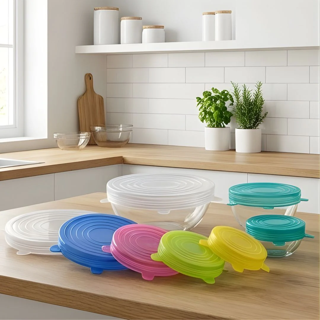 FreshLock™ – Airtight Stretch Silicone Food Cover Lids Set (6 Sizes, BPA-Free) + 50% OFF - Image 9