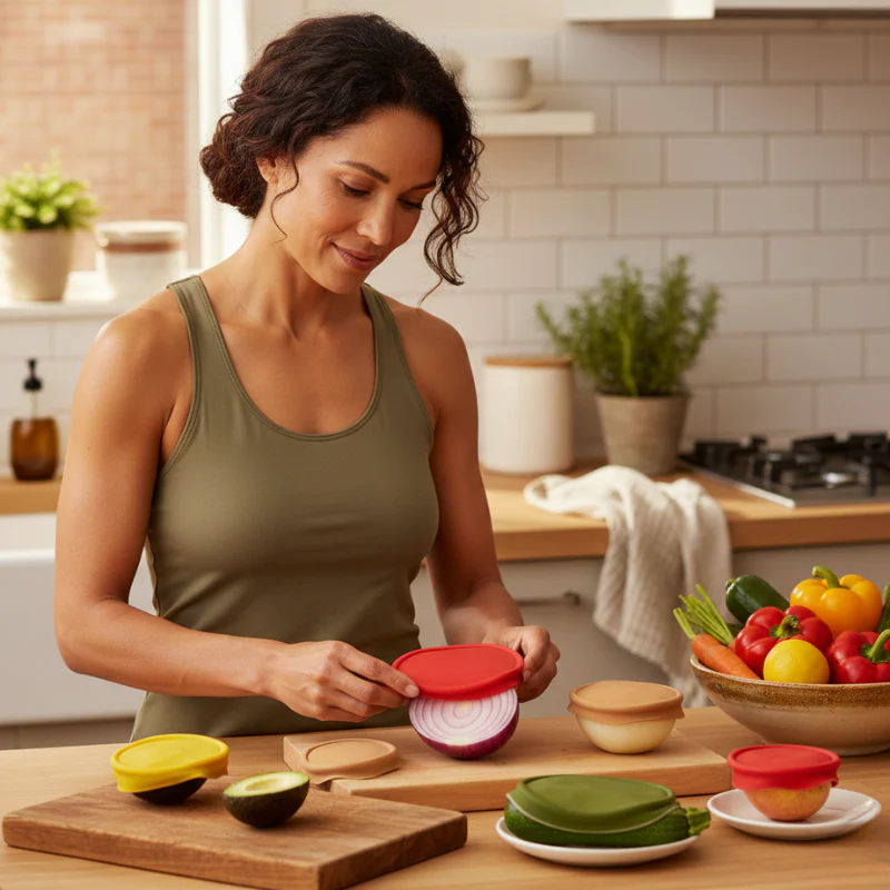 Freshlock™ – Reusable Stretch-Seal Silicone Lids for Airtight Food Storage + 50% OFF