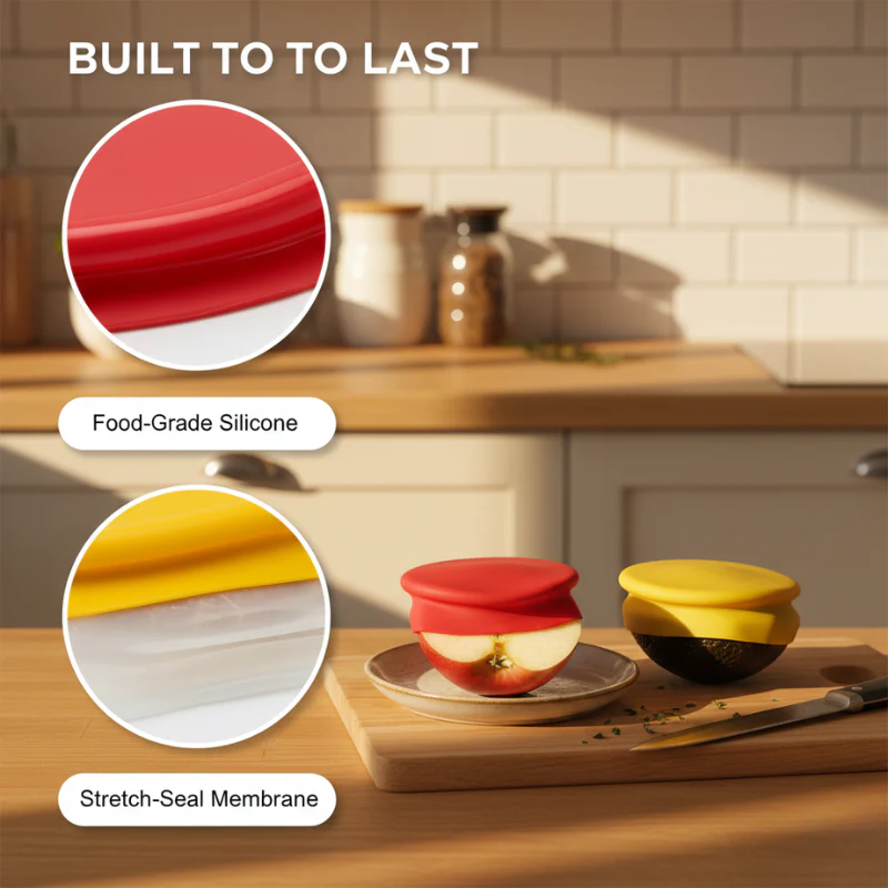Freshlock™ – Reusable Stretch-Seal Silicone Lids for Airtight Food Storage + 50% OFF - Image 3
