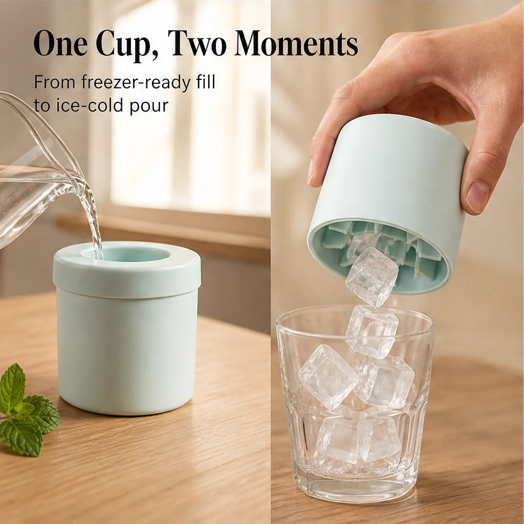 Frostwick™ – Press-to-Release Silicone Ice Cube Cup with Snap-Out Cubes & Stackable Design + 50% OFF - Image 5