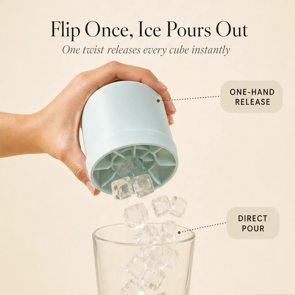 Frostwick™ – Press-to-Release Silicone Ice Cube Cup with Snap-Out Cubes & Stackable Design + 50% OFF - Image 6