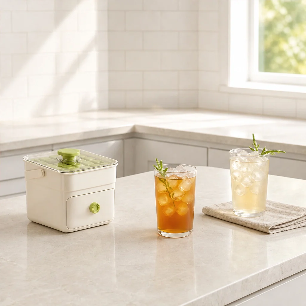 Glacio™ – Press-Release Ice Cube Tray with Sealed Storage Drawer & Lid + 50% OFF - Image 2