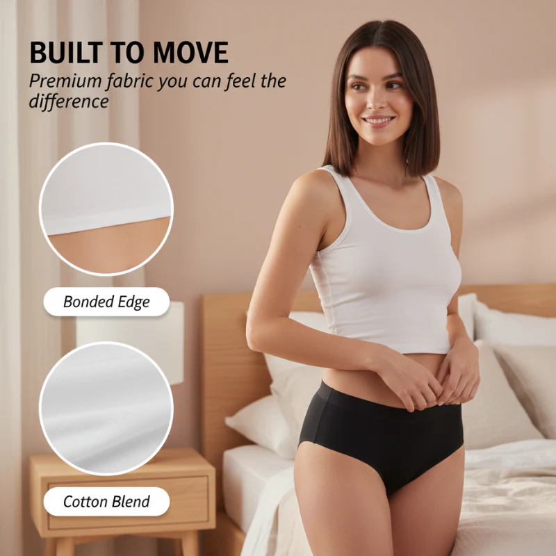 Glide™ – Seamless Leak-Proof Active Period Underwear + 1+1 FRE - Image 5
